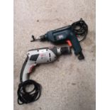 Black n decker drill together with pro drill.