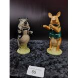 2 Beswick musical pig band no instrument s.