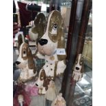 Collection of Szeiller Dog figures.