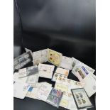 Collection first day covers together with brittish coin set and decimel coins etc.