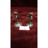 2 sterling silver oriental gentleman figures.