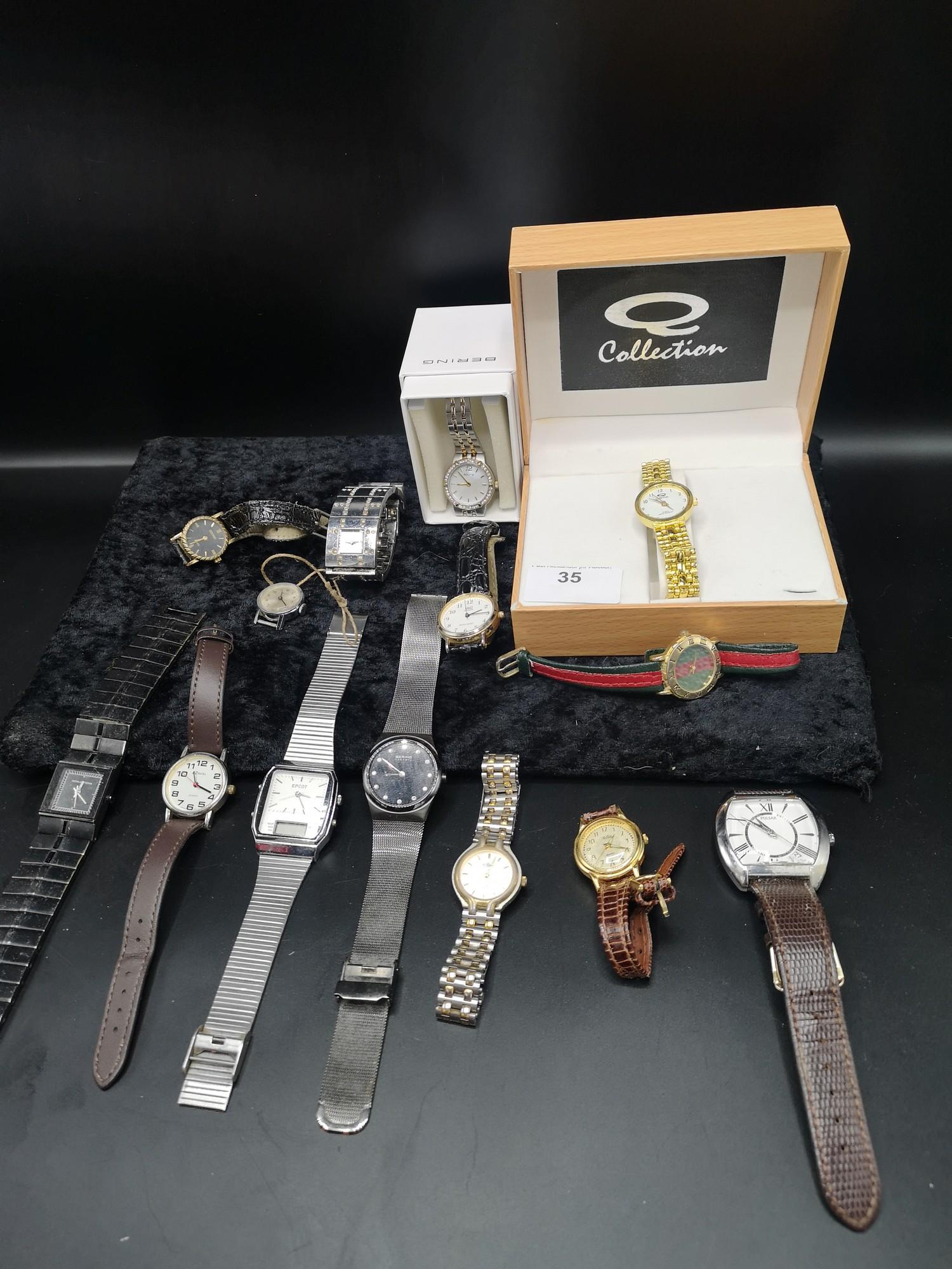 Lot of watches to include accurist etc.