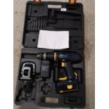 Pro 18 volt Drill set in fitted box