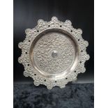 Persian silver tray.