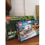 Minecraft lego together lego city set . not checked .