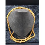 Amber Rough style necklace.