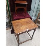 Barley twist Table together with side table .