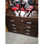 Modern 2 over 3 chest of drawers .