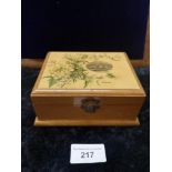 Mauchline ware box depting the college Millport.