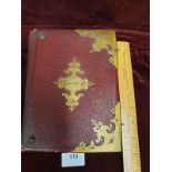 Victorian Leather And Brass Bound Portrait Album With Portraits