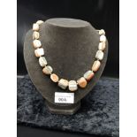 Stunning agate Graduated necklace .