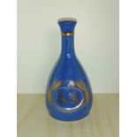 Whyte mackay whisky blue collectable decanter.