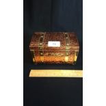 Copper Arts And Crafts Tea Caddy Lined