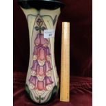 Large Stunning Moorcroft Vase Foxglove Pattern 30CMS Tall Signed By Rachel Bishop