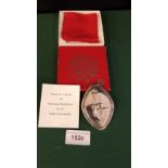 Sterling Silver Christmas Tree Decoration With Original Box And Certificate