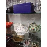 Collection of collectables includes Laura Ashley tea pot etc.