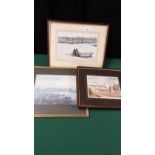 2 Prints And Drawing Of Tweed Salmon Fisherman