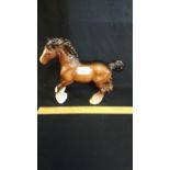 Beswick Clydesdale Heavy Horse Cantering