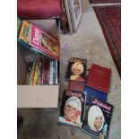 Large lot of vintage annuals to includes judy for girls etc.