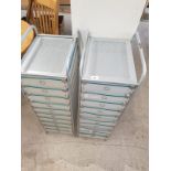 2 x 10 Drawer Storage Cabinets.