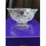 Beautiful Shaped Edinburgh Crystal Bowl With Presentation Box