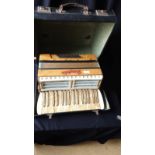 Genaldo Accordion in fitted case.