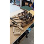 Large selection of wood working tools.