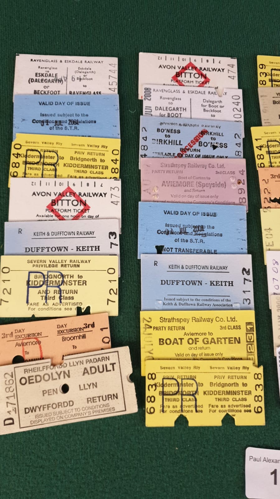 Selection Of Vintage Train Tickets - Image 2 of 3