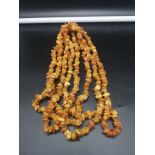 Amber Rough set necklace.