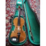 Stringers violin in fitted case with bow.