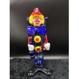 Large murano clown figure.