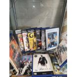 Shelf of PlayStation 2 games.