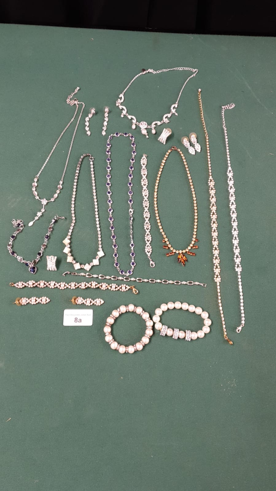 Selection Of Diamante Jewellery ect