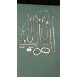 Selection Of Diamante Jewellery ect