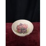 Moorcroft magnolia flower pattern large bowl.