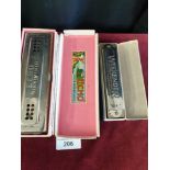 Horner Echo model harmonica with original box together with Horner Weekender harmonica with original