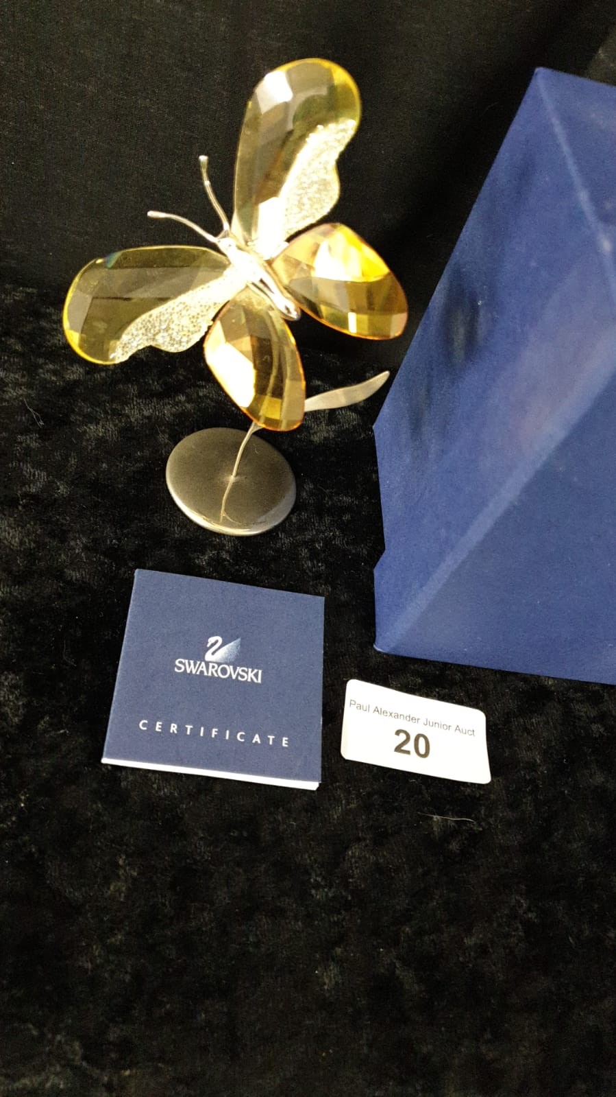 Boxed Swarovski crystal butterfly with certificate. - Image 2 of 2