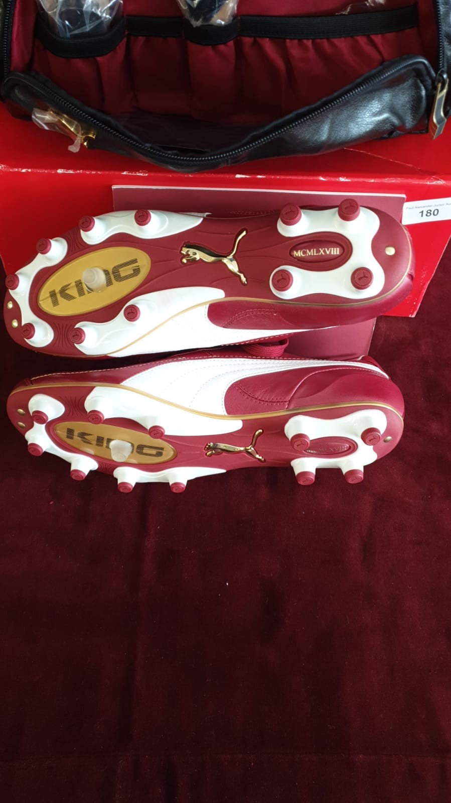 Puma King Football boots 1968 2008 king boots with book document etc . - Image 2 of 4