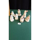 7 Beswick little loveables clowns figures.