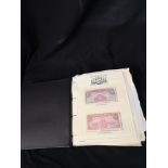 Album of bank notes 1st day covers with coins etc.