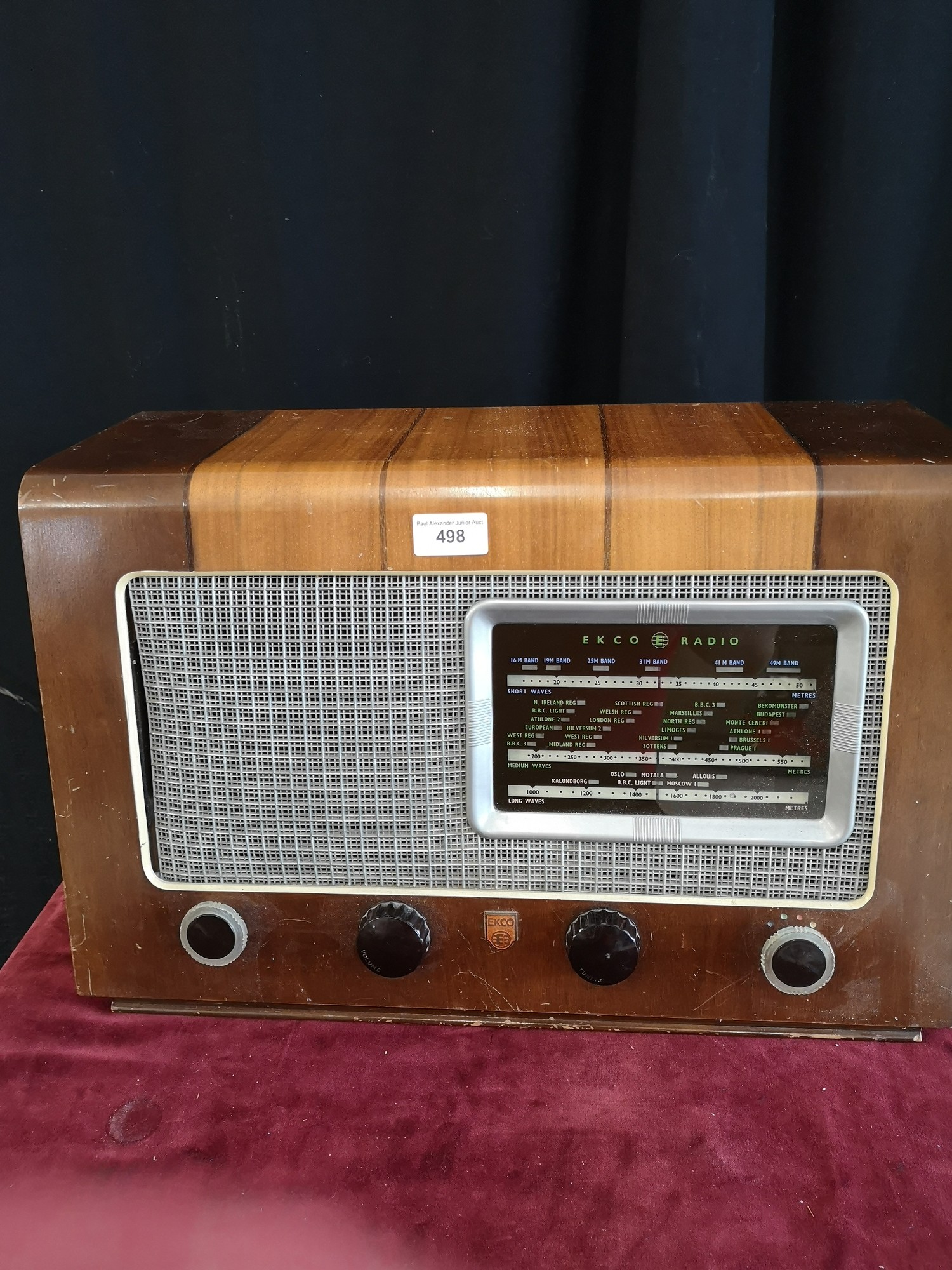 Vintage ecko valve radio.