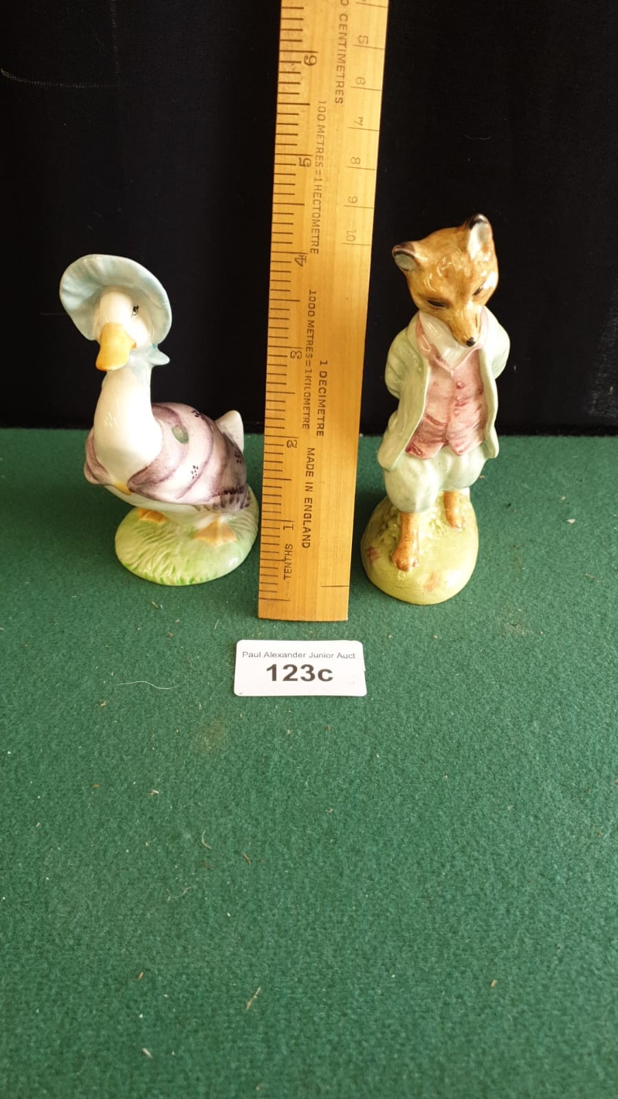 Early Beswick Beatrix Potter Gemima Puddleduck Figure And Royal Albert Foxy Whiskered Figure.