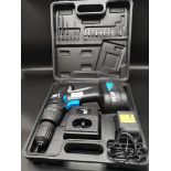 Boxed PB power drill with bits.