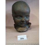 Eigendorn signed sculpture head with GFU intials.