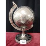 Modern contemporary Metal globe.