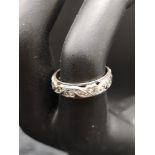 Early 1900s 9ct Gold And Silver Full Eternity Diamond Ring.