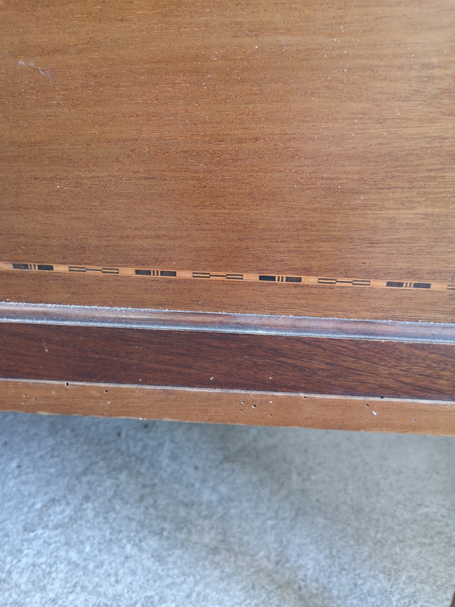 Edwardian inlaid dresser. This does need tlc. - Image 3 of 4