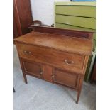 Edwardian inlaid dresser. This does need tlc.
