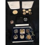 Selection of brittish proof coin.