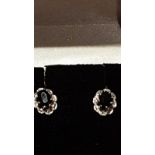 Pair of beautiful 9ct Diamond and Sapphire earrings.